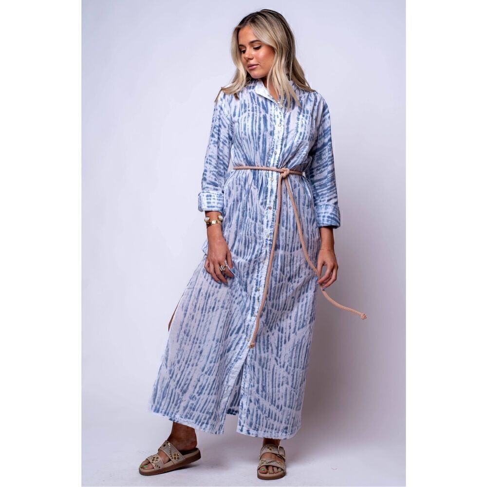 CALI by Cali Dreaming Shirt Maxi Dress sprinkles tie dye -size S NWT$198 - Picture 1 of 6